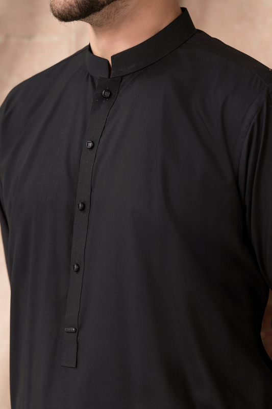 Kurta With Trouser - Black Royal