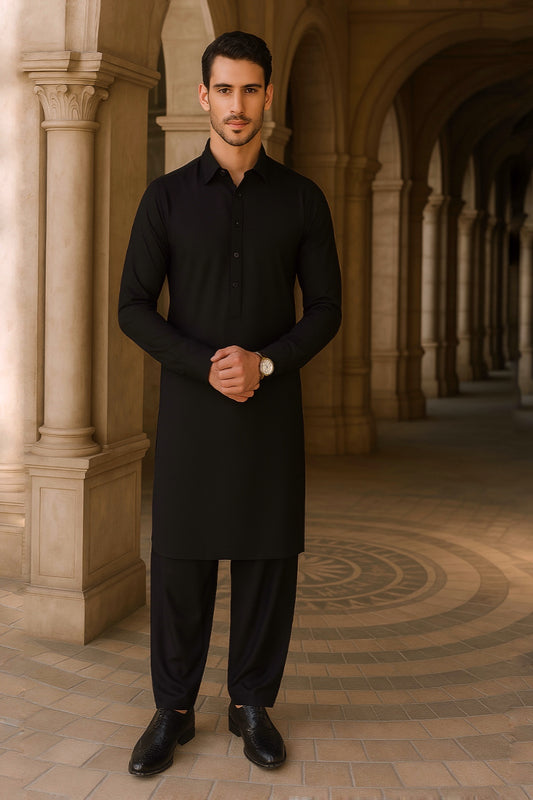 Black - Kameez With Shalwaar