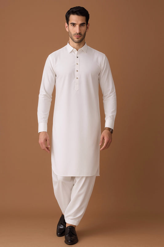 White - Kameez With Shalwaar